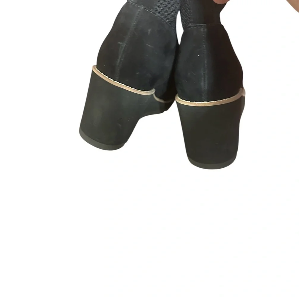 Eileen Fisher Black Wedge Ankle Shoes